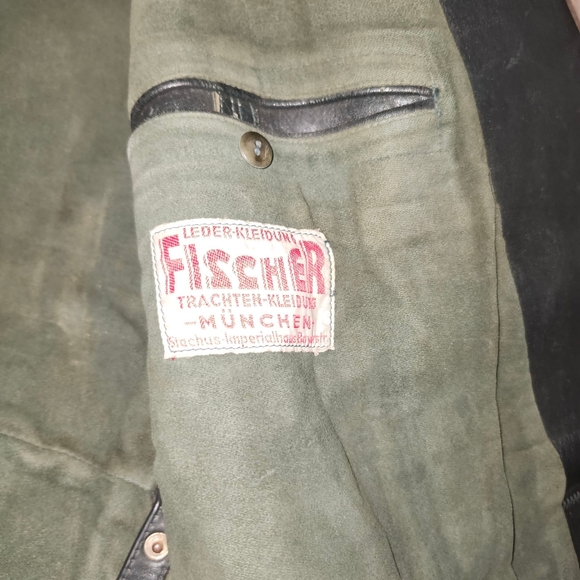 WW2 ORIGNAL GERMAN WEHRMACHT OFFICER LEATHER GREATCOAT Fischer Trachten Kleidung - Picture 8 of 13